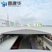 厂过道楼顶电动伸缩雨棚大型仓库推拉帐篷户外防疫遮阳蓬