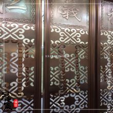 福建莆田不锈钢制品厂家 专业生产不锈钢酒店屏风 隔断***格