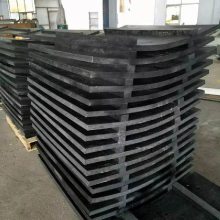 粗炼铁厂混合料仓衬板用稀土含油尼龙衬板 滚筒混料机内衬弧形稀土含油尼龙衬板 圆筒混合机筒体内衬板安装