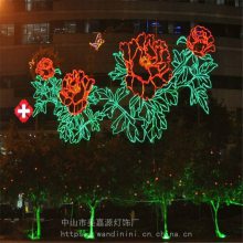 春节庆典场外幕墙灯饰画 幕墙灯 元旦led灯饰画定制