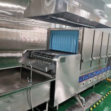 供应内蒙中央厨房设备 大型商用燃气洗箱机 洗筐机