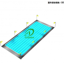 室外标准游泳池装多少灯|LED游泳池照明灯