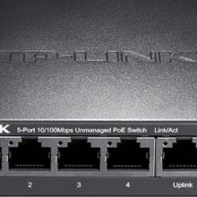 TP-LINK TL-SF1005P 5口百兆POE供电交换机 无线AP网络摄像机供电