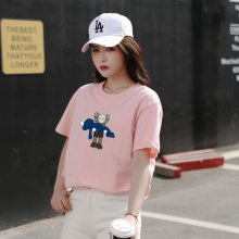 云南曲靖便宜衣服地摊赶集休闲女生新款 韩国出口外贸女装短袖便宜实惠的地摊货