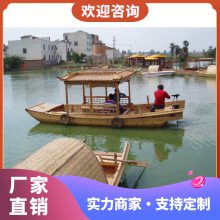 拈花湾摇橹木船定制 古镇乌篷船旅游观光 小型载客休闲仿古船