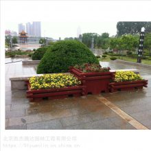 ***胜杰腾达爬藤塑木花箱_北京昌平区花箱