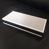 供应冲孔铝方通 冲孔铝格栅吊顶 白色U型铝天花