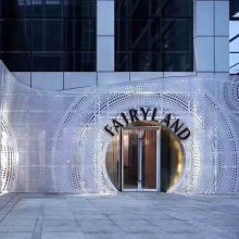 不规则图案穿孔3D效果透光铝幕墙板 外墙透光氟碳铝单板