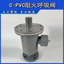 CPVC/PVDF阻火防爆呼吸阀耐腐蚀，耐酸碱，设计结构***，技术含量高，安装方便，安全环保。