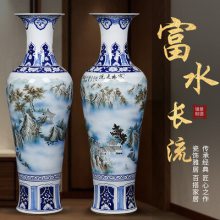 手工艺品陶瓷大花瓶 景德镇背景墙装饰摆件大花瓶 新房新家装饰大花瓶