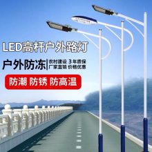 厂家批发单臂led路灯/6米自弯臂路灯/大功率50瓦农村用道路照明灯