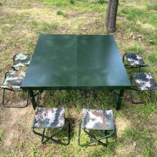 折叠餐桌野餐桌钢制桌椅