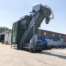 上海水泥粉卸车输送机集装箱倒灰装罐车输送机 粉煤灰矿粉水泥中转输送机