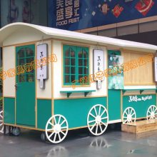 街边复古道具车商用活动展示古典售卖移动美式咖啡车户外露营餐车