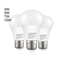 三雄极光凡星led灯泡节能家用照明螺口球泡3W5W螺旋壁灯筒灯E27