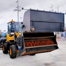 出口型號(hào)路面清掃機(jī) 鏟車(chē)掃路機(jī)帶電磁閥 安裝邊刷