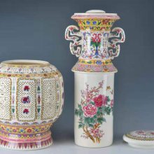 手工镂空瓷王陶瓷酒瓶 青花粉彩工艺3斤5斤10斤 可做摆件花瓶