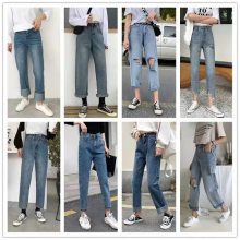 江苏连云港服装城绣花款女式牛仔裤 出口非州国家衣服地摊便宜女装。