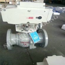 Q941W-25P/R/RL 不锈钢电动法兰球阀 电动不锈钢单向球阀 电动硬密封球阀