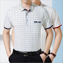 口袋商务衫爸爸夏装男式十三行服装批发市场四川泸州库存爸爸装中老年