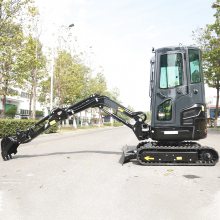 22小型挖掘机久保田动力无尾小挖机工地工程施工破碎微型钩机