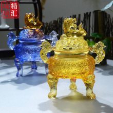 广州琉璃工艺品厂家 琉璃工厂 琉璃香炉 琉璃佛教用品 琉璃装饰品摆件 琉璃香薰炉