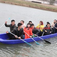 泰安批发大型塑料船 6米滚塑塑料船 牛筋渔船 手划船