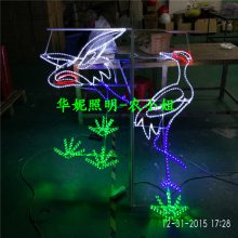 吉林白山市LED造型灯 新年快乐灯光隧道 和平路春节树木亮化 路灯杆LED过街灯 圣诞节LED装饰灯