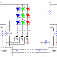 WS2811是三通道LED驱动控制专用电路15V高压可编程定电流输出驱动器