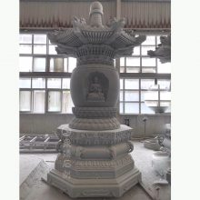 藏汉风格融合石雕佛塔 和尚石雕灵塔 大型石雕祖师塔