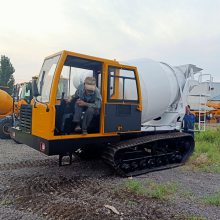 4方履带商砼车 全地形隧道矿用履带罐车 混凝土搅拌运输车