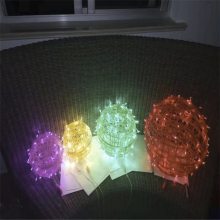 led藤球灯挂树上的彩灯户外公园装饰灯发光圆球灯室外春节景观灯 50公分