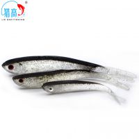 猎高 仿真软鱼路亚软饵7.5cm小黑鱼跨境电商***厂家批发