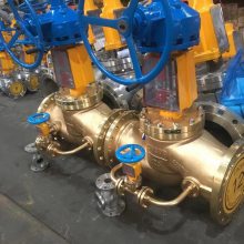 伞齿轮法兰黄铜氧气专用截止阀 齿轮铜截止阀 JY541W-40P 304材质
