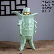 品鉴酒陶瓷酒樽瓶批发 盛世典藏密封酒瓶 1斤500ml酒瓶酒罐厂