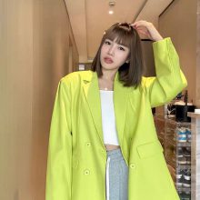 时尚欧货西装 大版型时装外套 品牌秋装尾货 广州折扣女装市场服装拿货