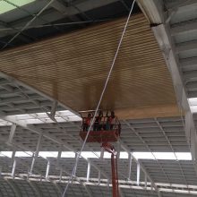 厂房定制G型铝扣板吊顶 木纹G型铝条扣