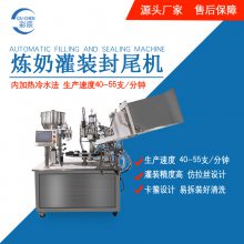 广州供应全自动软管膏体灌装封尾机厂家 炼奶灌装封尾机一体机 加热式软管封尾机