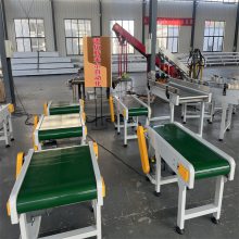 小型绿色皮带线 机械手专用PVC输送机 物流装卸车分拣线运输机