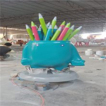 高州公园小品雕塑 安装过程 园林景观造型雕塑