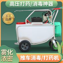 小型电动推车式喷雾器 150L三缸柱塞泵打药机 养猪场消毒灭菌机