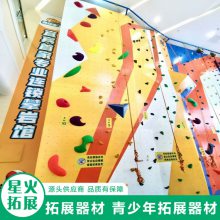 星火器械 室内攀岩墙 商场攀岩馆建设 攀爬墙制作及安装