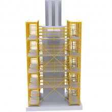 桥梁安全笼梯_建筑安全梯笼_路桥施工安全爬梯_汉坤实业