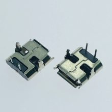 MICRO USB 2PIN母座 90度插板 两脚DIP 简易充电 迈克2P插件
