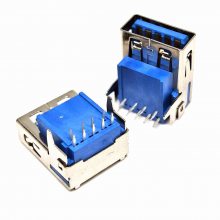 USB3.0AĸӸĸ 9.5H 90ȲDIP ֱ/ ͭ 3.0AF 9P о
