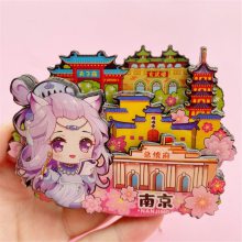 景点旅游金属冰箱贴定制厂家少女纪念品定做北京创意开瓶器