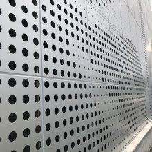 外墙铝板 广佰圆孔穿孔铝单板 灰色氟碳雨棚吊顶铝板