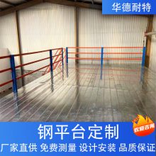 车间储物二层铁架子 平台式钢结构仓储货架规格可定