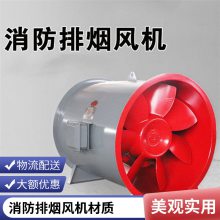 消防通风排烟风机 屋顶排烟防爆轴流风机排烟设备 低噪音耐高温消防排烟风机