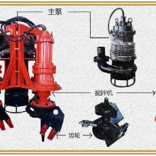 港口电动疏浚泵 沉井潜水抽泥砂泵 河道绞吸抽泥泵